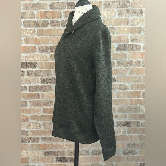 Le 31 par simons forest green pullover sweater shawl neck women’s sz medium knit - Picture 4 of 11
